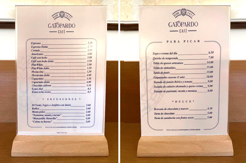 Gatopardo Madrid: una cafetería que es puro teatro
