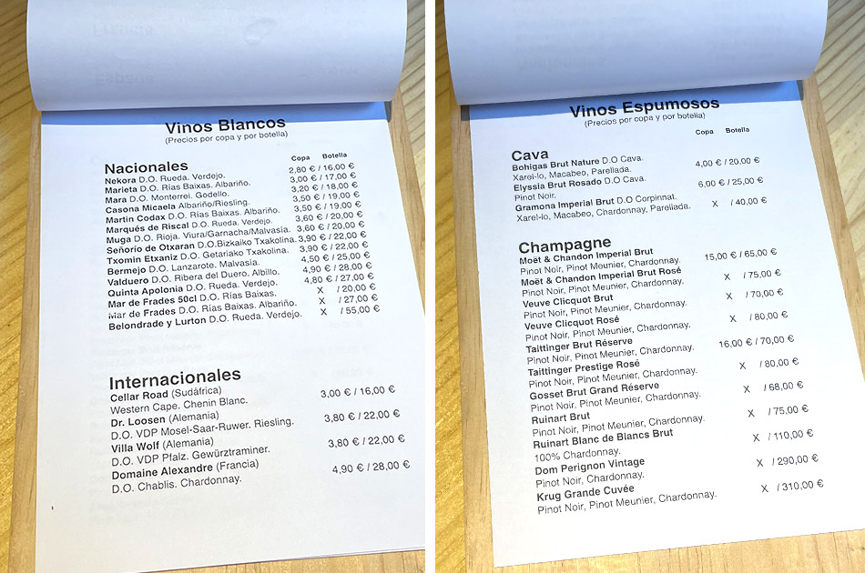 Carta El Puertito Madrid