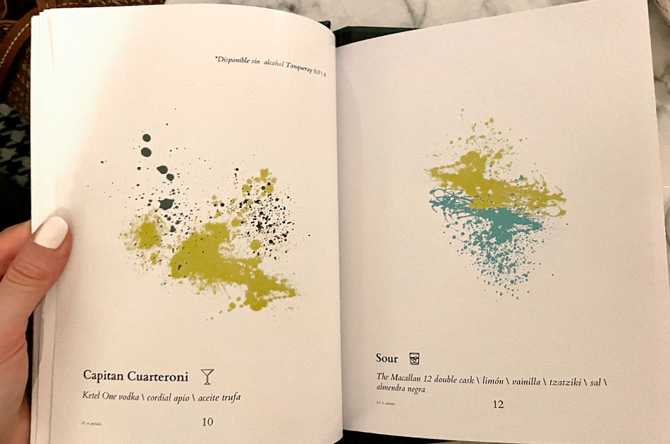 Carta Momus coctelería Carta Momus coctelería