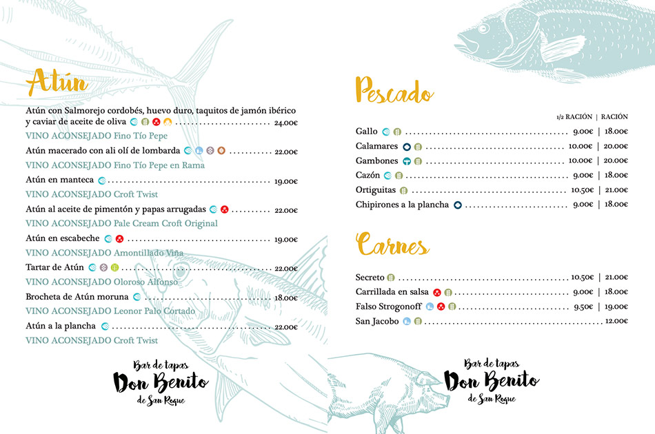 Bar de tapas Don Benito de San Roque Madrid carta Bar de tapas Don Benito de San Roque Madrid carta