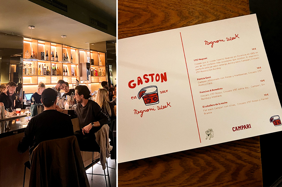Gaston Wine Bar Madrid.