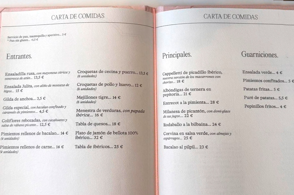 Julita Café carta Julita Café carta