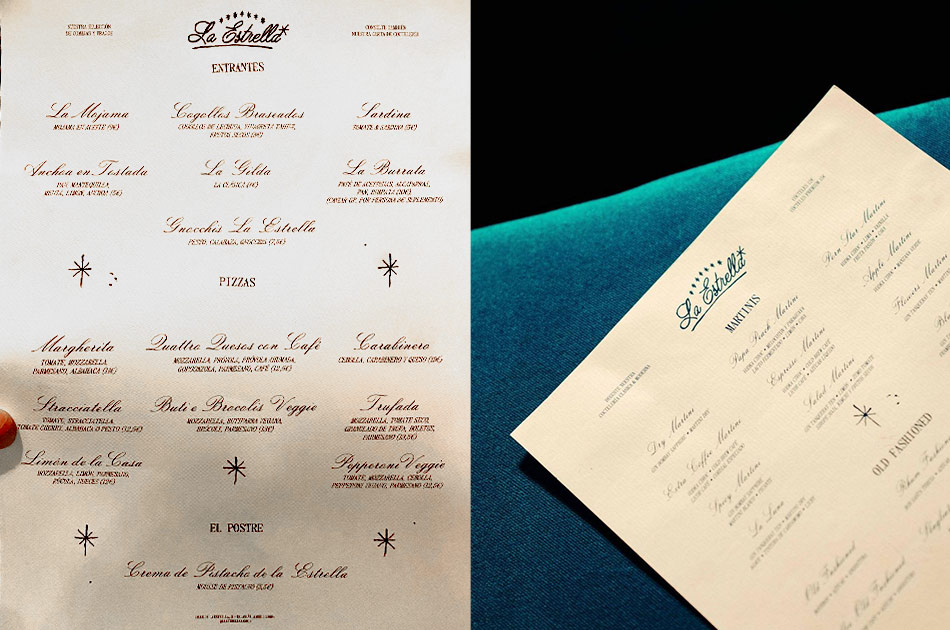 La Estrella Madrid carta La Estrella Madrid carta