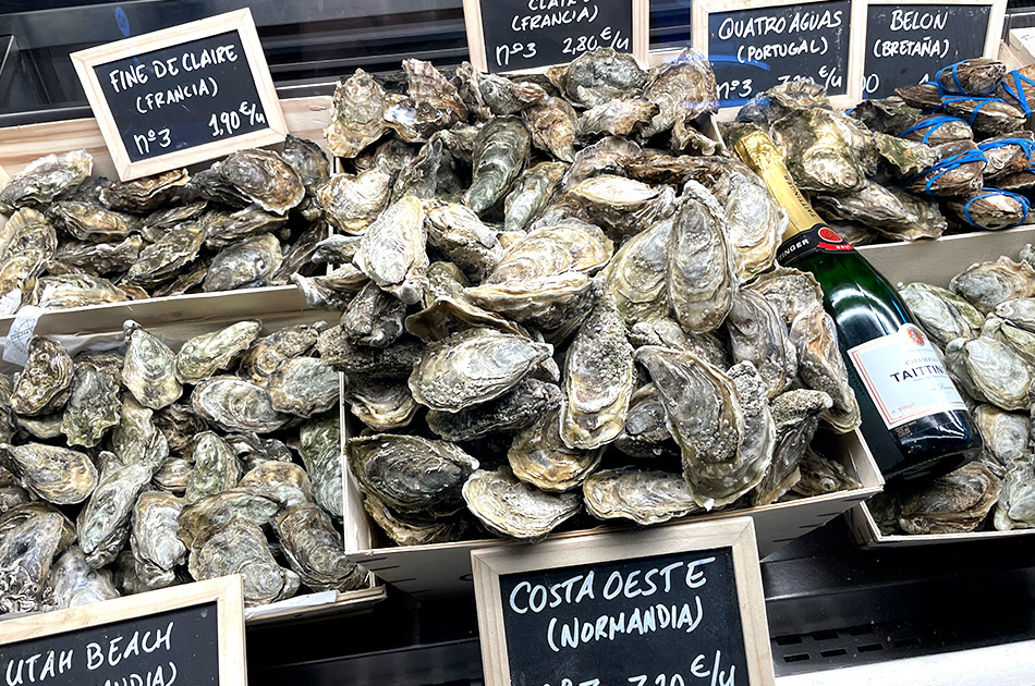 Ostras en El Puertito Madrid