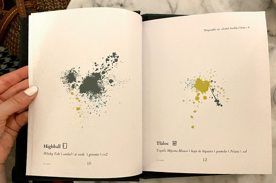 Carta Momus coctelería Carta Momus coctelería