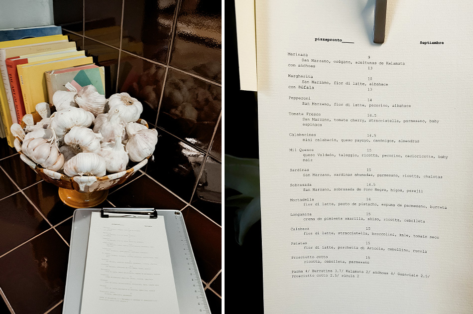 Restaurante pizza pronto madrid carta