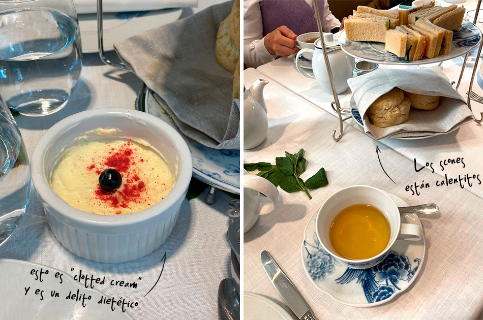 Afternoon tea en el Heritage Hotel Relais & Châteaux