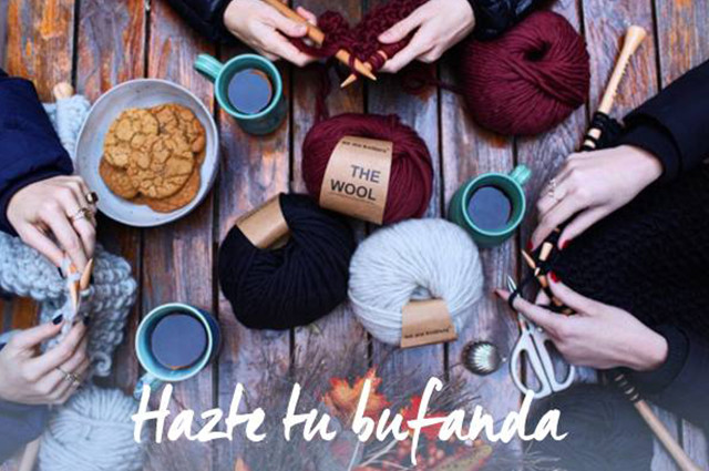 Taller de costura de bufandas