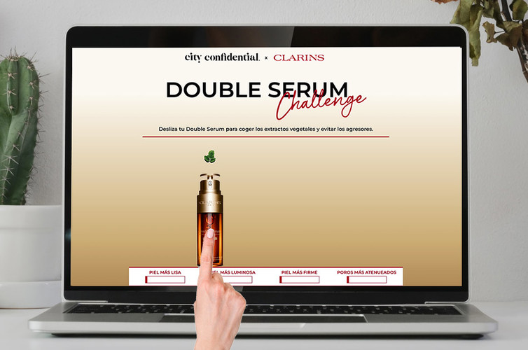 Juega para ganar un sérum de lujo de Clarins