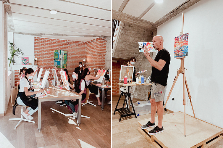 Arte Bar: tardes de pintura y vino