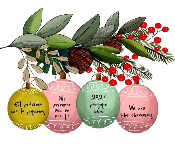 Tarjeta de felicitación para Navidad