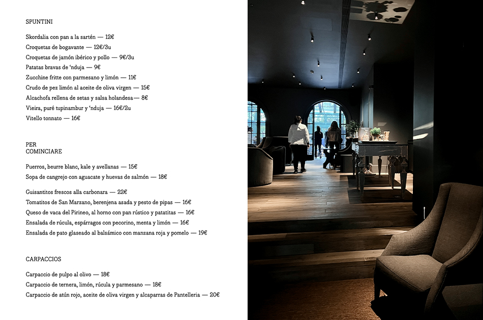 Tragaluz Madrid  carta Tragaluz Madrid carta