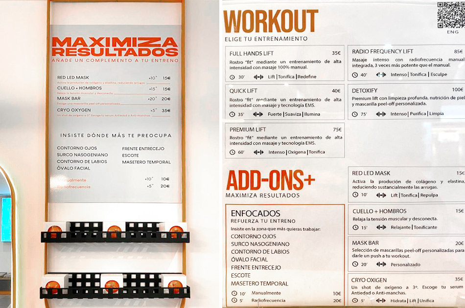 Work Your Face Madrid precio