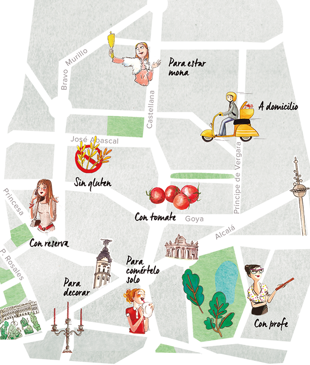 Mapa del pan en Madrid