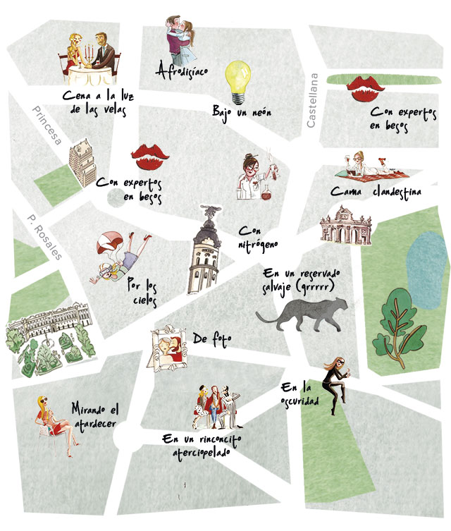 Mejores lugares donde besarse en Madrid