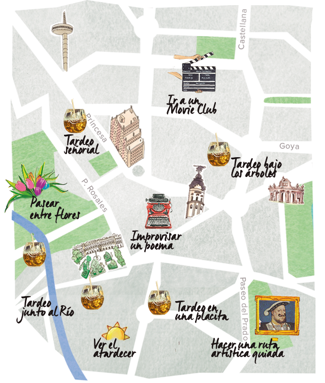 Mapa del tardeo en Madrid