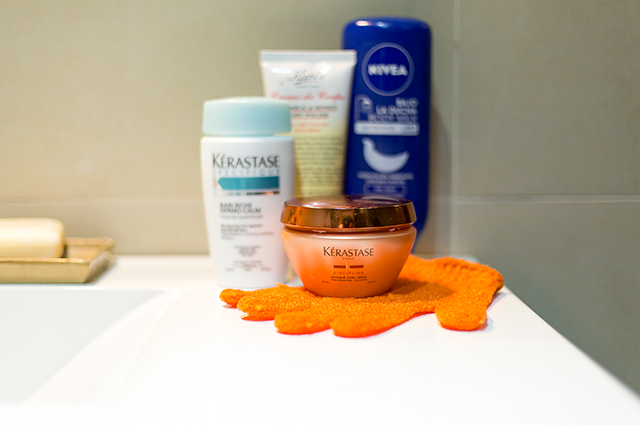 Rutina diaria Cecilia Gonzalez rutina diaria Kerastase Guante exfoliante nivea soft