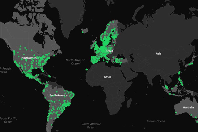 Mapa Spotify 2016 Mapa Spotify 2016