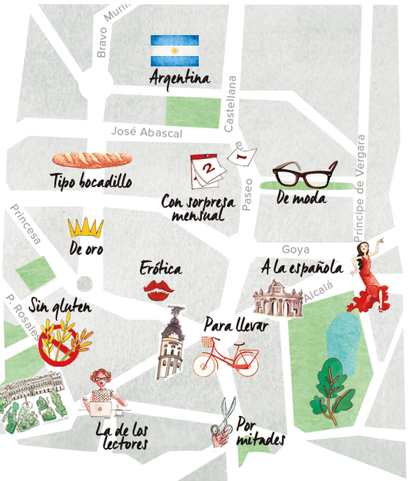 El mapa de la pizza en Madrid El mapa de la pizza en Madrid