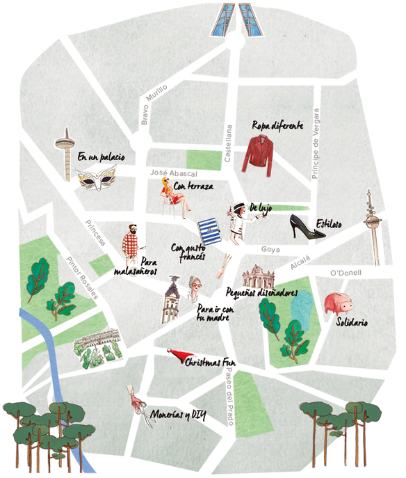 Mapa de los mercadillos Mapa de los mercadillos